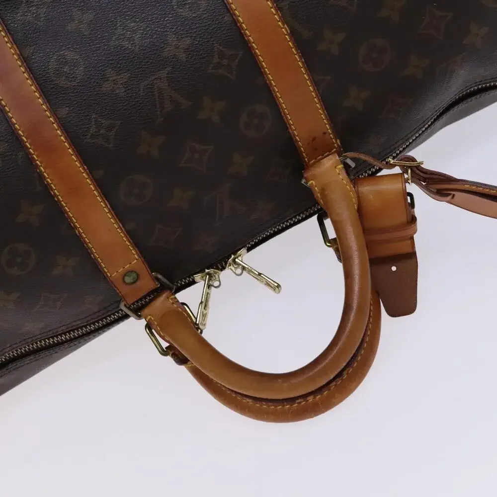 LOUIS VUITTON Monogram Keepall 55 Boston Bag M41424